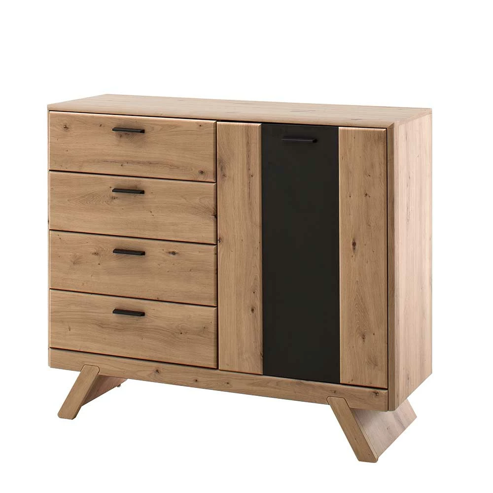 Design Kombikommode 119x103x44 cm - Larinca Design Kombikommode 119x103x44 Cm - Larinca -Landuva Shop design kombikommode 119x103x44 cm in eiche grau aus mdf larinca f