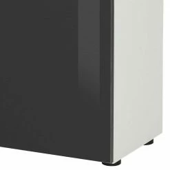 Design-Kommode Mit Drehtür Und Schubladen - Reanna 4 Design-Kommode Mit Drehtür Und Schubladen - Reanna -Landuva Shop design kommode mit drehtuer und schubladen in anthrazit glas weiss reanna 02