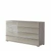 Design Sideboard Monchy In Creme Weiß Glas