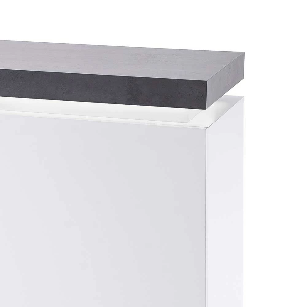 Design Sideboard Rebelvo mit dimmbarer LED Beleuchtung Design Sideboard Rebelvo Mit Dimmbarer LED Beleuchtung -Landuva Shop design sideboard dimmbarer led beleuchtung weiss grau rebelvo 02