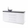 Design Sideboard Rebelvo Mit Dimmbarer LED Beleuchtung