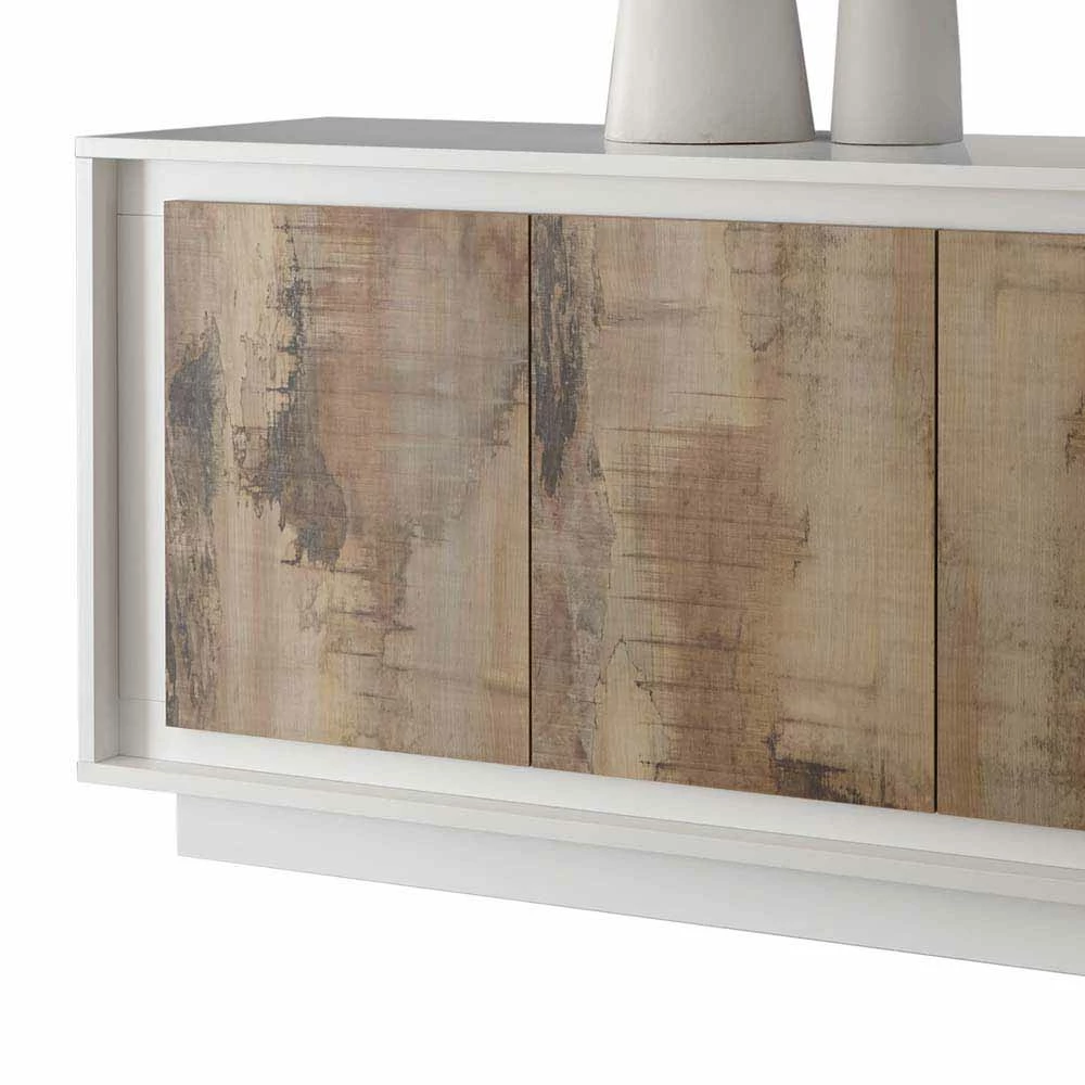 Design Sideboard in Birnbaum Holzoptik & Weiß - Gentur Design Sideboard In Birnbaum Holzoptik & Weiß - Gentur -Landuva Shop design sideboard in birnbaumfarben weiss mit sockelgestell gentur 03
