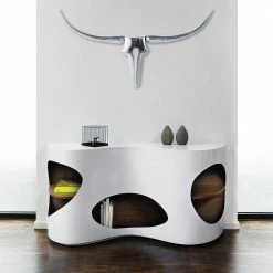 Design Sideboard Regal In Weiß Hochglanz - Scarula 3 Design Sideboard Regal In Weiß Hochglanz - Scarula -Landuva Shop design sideboard regal in weiss hochglanz und walnussfarben scarula 01