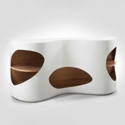 Design Sideboard Regal In Weiß Hochglanz - Scarula 4 Design Sideboard Regal In Weiß Hochglanz - Scarula -Landuva Shop design sideboard regal in weiss hochglanz und walnussfarben scarula 02