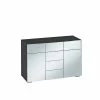 Design Sideboard Marilon Mit Spiegelglas -Landuva Shop design sideboard spiegelglas schwarz matt marilon f