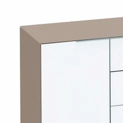 Design Sideboard Flavur In Weiß Beige -Landuva Shop design sideboard weiss beige glas beschichtet flavur 02