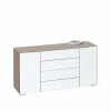 Design Sideboard Flavur In Weiß Beige 1 Design Sideboard Flavur In Weiß Beige -Landuva Shop design sideboard weiss beige glas beschichtet flavur f