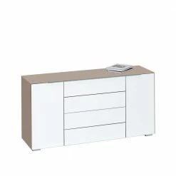 Design Sideboard Flavur In Weiß Beige