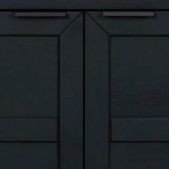 Design Türen Kommode In Eiche Schwarz - Meciva -Landuva Shop design tueren kommode in eiche schwarz massivholz mit stahlgestell meciva 04