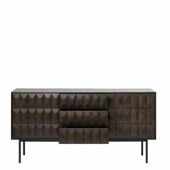 Designer Sideboard In Eiche Dunkel - Jansuva -Landuva Shop designer sideboard in eiche dunkel mit stahlgestell schwarz jansuva 02