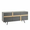 Dunkelgraue Esszimmer Kommode Mit Furnier - Dioba -Landuva Shop dunkelgraue esszimmer kommode mit furnier eiche topp qualitaet dioba f