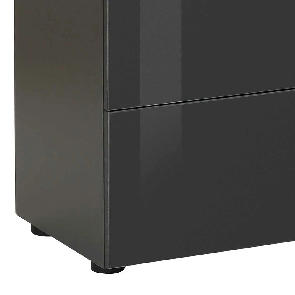 Dunkle Kommode mit Selbsteinzug - Noliesda Dunkle Kommode Mit Selbsteinzug - Noliesda -Landuva Shop dunkle kommode mit selbsteinzug schubladen tuer in anthrazit noliesda 03