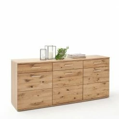 Echtholz Sideboard In Eiche Bianco - Crokas 4 Echtholz Sideboard In Eiche Bianco - Crokas -Landuva Shop echtholz sideboard in eiche bianco mit 3 tueren 3 schubladen crokas 02