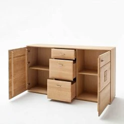 Eiche Bianco Sideboard Teilmassiv Pontros 2-türig 5 Eiche Bianco Sideboard Teilmassiv Pontros 2-türig -Landuva Shop eiche bianco sideboard teilmassiv 2 tuerig 3 schubladen pontros 03