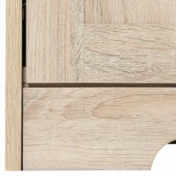 Eiche Nachbildung Kommode Mit Drei Türen - Rienva -Landuva Shop eiche nachbildung kommode mit drei tueren 120x80x35 cm rienva 04