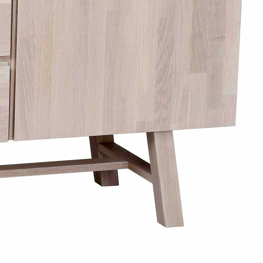 Eichenholz Anrichte in White Wash - Dioca Eichenholz Anrichte In White Wash - Dioca -Landuva Shop eichenholz anrichte in white wash 2 tuerig 2 schubladen dioca 04