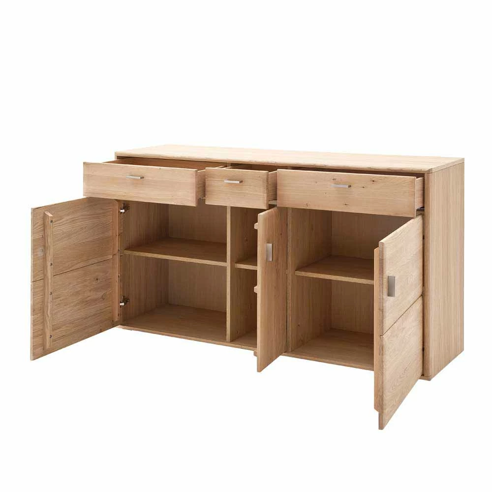 Esszimmer Anrichte Vernella aus Eiche Esszimmer Anrichte Vernella Aus Eiche -Landuva Shop esszimmer anrichte eiche hell geoelt vernella 02