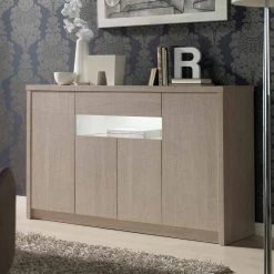 Esszimmer Anrichte Cranessa In Sonoma-Eiche -Landuva Shop esszimmer anrichte in sonoma eiche mit push to open staufaecher cranessa 01