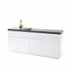 Esszimmer Sideboard Rebelvo Mit Dimmbarer Beleuchtung -Landuva Shop esszimmer sideboard dimmbarer beleuchtung weiss grau rebelvo f