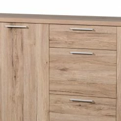Esszimmer Sideboard Endrew In Eiche Sanremo -Landuva Shop esszimmer sideboard eiche sanremo mit tueren und 3 schubkaesten endrew 05