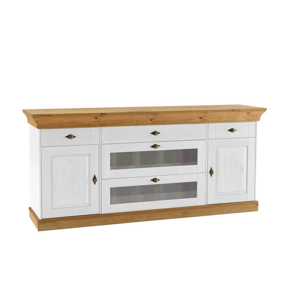 Esszimmer Sideboard Sibiuta im Landhaus Design Esszimmer Sideboard Sibiuta Im Landhaus Design -Landuva Shop esszimmer sideboard landhaus design weiss kiefer teilmassiv sibiuta 01