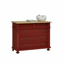 Esszimmer Sideboard Ministra In Rot -Landuva Shop esszimmer sideboard rot fichte massivholz ministra 01