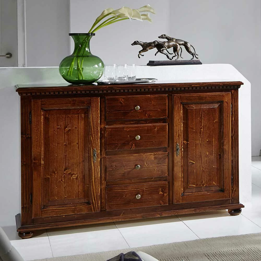 Fichte Sideboard Croscona in Braun Fichte Sideboard Croscona In Braun -Landuva Shop fichte sideboard braun landhaus rustikal croscona 01