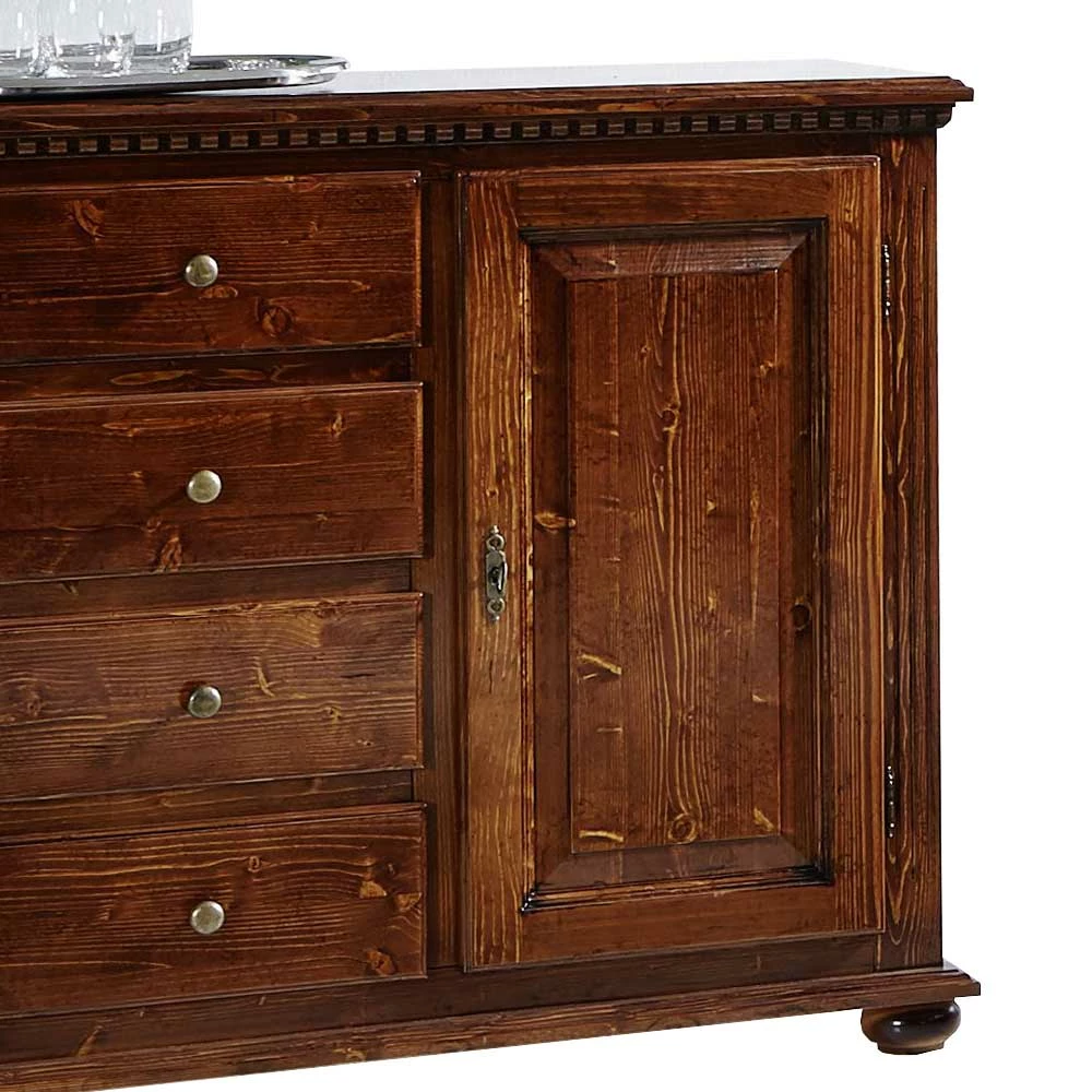 Fichte Sideboard Croscona in Braun Fichte Sideboard Croscona In Braun -Landuva Shop fichte sideboard braun landhaus rustikal croscona 02