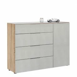 Glasfront Kommode In Beigegrau - Calivia 3 Glasfront Kommode In Beigegrau - Calivia -Landuva Shop glasfront kommode in beigegrau mit korpus in sonoma eiche dekor calivia 01