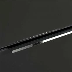 Graues Sideboard Glasbeschichtet - Noliesda -Landuva Shop graues sideboard glasbeschichtet mit gedaempften tueren soft close schubladen noliesda 05