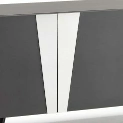 Große Design Kommode In Anthrazit & Spiegel - Dioba -Landuva Shop grosse design kommode in anthrazit spiegel 3 tuerig 180x80x50 dioba 02