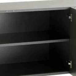 Große Design Kommode In Anthrazit & Spiegel - Dioba -Landuva Shop grosse design kommode in anthrazit spiegel 3 tuerig 180x80x50 dioba 04