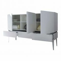 Große Design Kommode In Weiß - Omidas 6 Große Design Kommode In Weiß - Omidas -Landuva Shop grosse design kommode in weiss mit 3 schubladen 3 tueren omidas 04