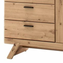 Große Design Kommode Mit Türfach - Larinca -Landuva Shop grosse design kommode mit tuerfach drei schubladen larinca 04