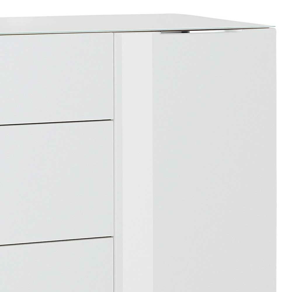 Große Kombi-Kommode 181x99x40 cm - Ildanov Große Kombi-Kommode 181x99x40 Cm - Ildanov -Landuva Shop grosse kombi kommode 181x99x40 cm in weiss glas sonoma eiche ildanov 03