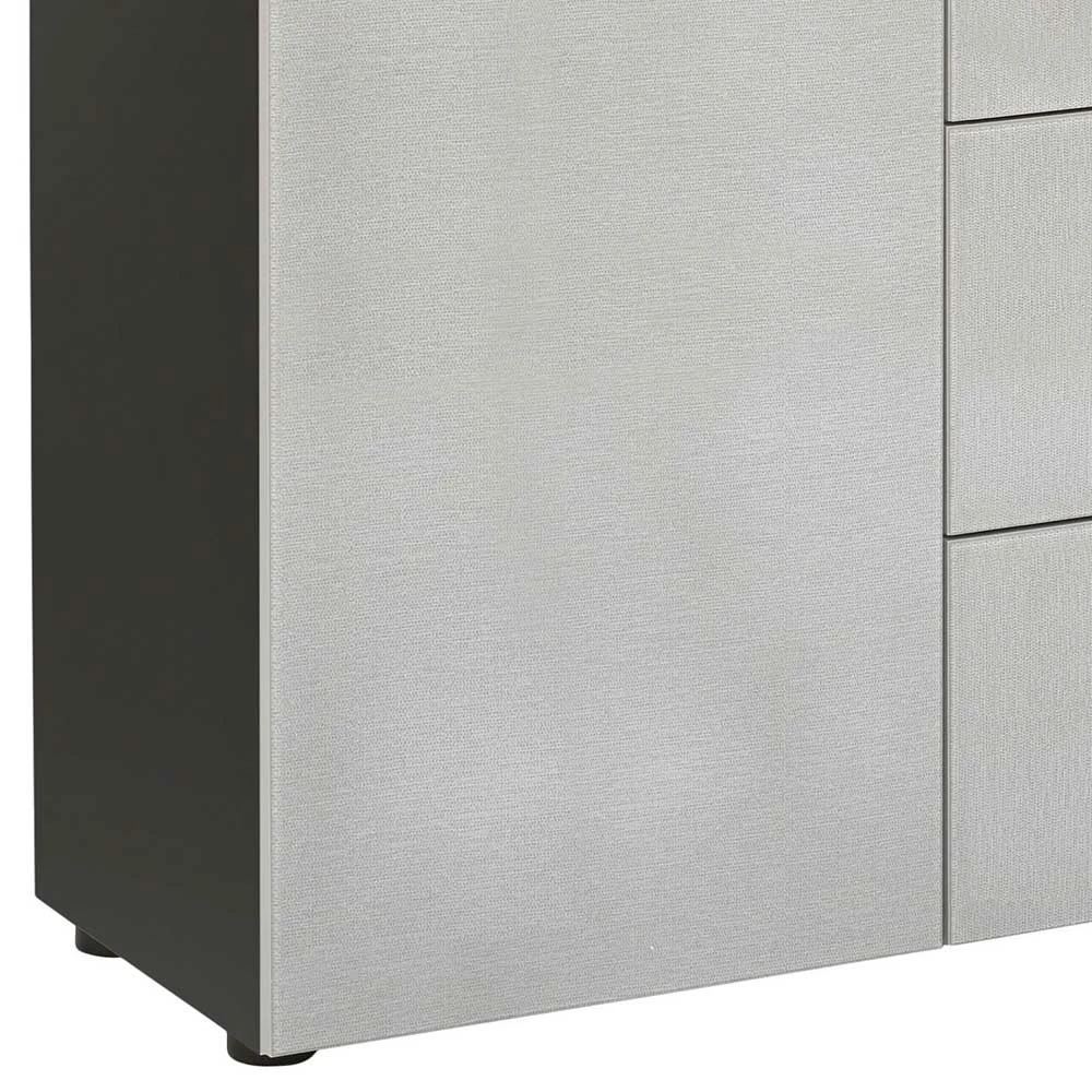 Große Kommode in Beigegrau Glasfront - Delamaro Große Kommode In Beigegrau Glasfront - Delamaro -Landuva Shop grosse kommode in beigegrau glasfront und anthrazit 181x99x40 delamaro 03