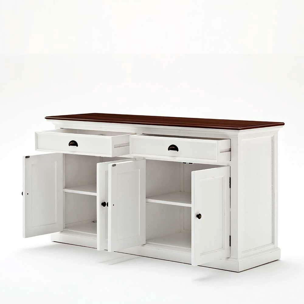 Große Landhaus Kommode Venzeno in Weiß Große Landhaus Kommode Venzeno In Weiß -Landuva Shop grosse landhaus kommode in weiss braun venzeno 03