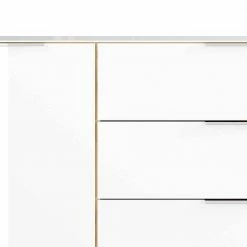 Großes Sideboard In Wildeiche & Weiß - Riodna -Landuva Shop grosses sideboard in wildeiche weiss mit glas beschichtet riodna 03