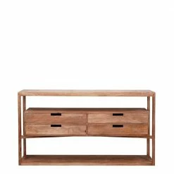 Halboffene Holz Kommode Mit 4 Schubladen - Etersa