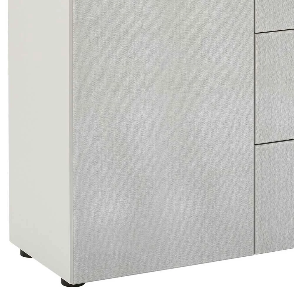 Helles Sideboard in Beigegrau Glas - Lotta Helles Sideboard In Beigegrau Glas - Lotta -Landuva Shop helles sideboard in beigegrau glas und weiss mit metallgriffen lotta 04