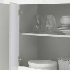 Hochglanz Sideboard In Weiß 4-türig - Sogno -Landuva Shop hochglanz sideboard in weiss 4 tuerig in modernem design sogno 04