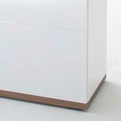 Hochglanz Sideboard In Weiß - Icadro -Landuva Shop hochglanz sideboard in weiss mit eiche dekor icadro 05