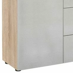 Hochwertiges Sideboard In Beigegrau Glas - Calivia -Landuva Shop hochwertiges sideboard in beigegrau glas und sonoma eiche dekor calivia 03