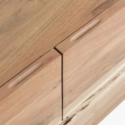 Holz Sideboard Cigemba Im Loft Design -Landuva Shop holz sideboard im loft design akazie stahl cigemba 04