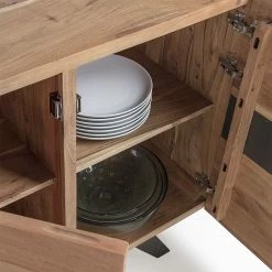 Holz Sideboard Cigemba Im Loft Design -Landuva Shop holz sideboard im loft design akazie stahl cigemba 05