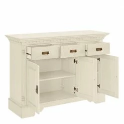 Holzkommode In Cremefarben Gewachst - Rospus 4 Holzkommode In Cremefarben Gewachst - Rospus -Landuva Shop holzkommode in cremefarben gewachst im landhaus stil rospus 02