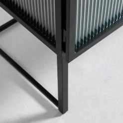 Industrial Sideboard Aus Glas - Folio 6 Industrial Sideboard Aus Glas - Folio -Landuva Shop industrial sideboard aus glas und stahl in schwarz 4 tuerig folio 04