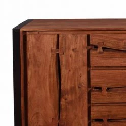 Industry Sideboard Aus Akazie Cognac Smantana & Metall Schwarz -Landuva Shop industry sideboard aus akazie cognac metall schwarz smantana 02