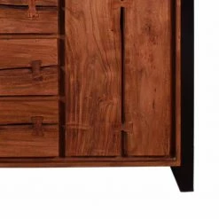 Industry Sideboard Aus Akazie Cognac Smantana & Metall Schwarz -Landuva Shop industry sideboard aus akazie cognac metall schwarz smantana 03