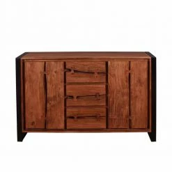 Industry Sideboard Aus Akazie Cognac Smantana & Metall Schwarz -Landuva Shop industry sideboard aus akazie cognac metall schwarz smantana 04